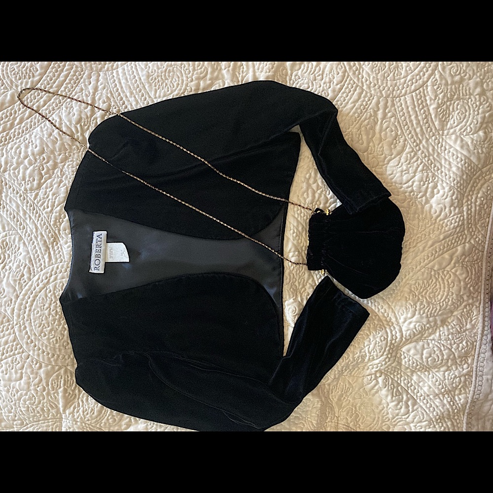 Woman’s Size Lg Bolero Velvet Jacket